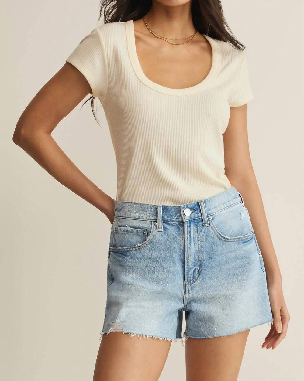 NEW Z SUPPLY leisurely short sleeve tee in cloud